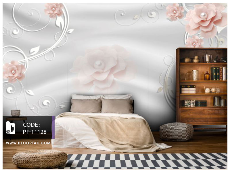 انتخاب پوستر دیواری گل برای اتاق دختر
