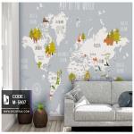 پوستر دیواری نقشه جهان کدM-5907