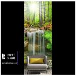 پوستر دیواری طبیعت کدN-6341  طرح جنگل بهاری
