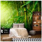 پوستر دیواری طبیعت طرح جنگل بامبو کد N-6111
