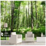 پوستر دیواری طبیعت طرح جنگل سرسبز کد N-6113