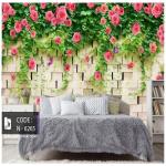 پوستر طبیعت طرح گل محمدی صورتی کد N-6265